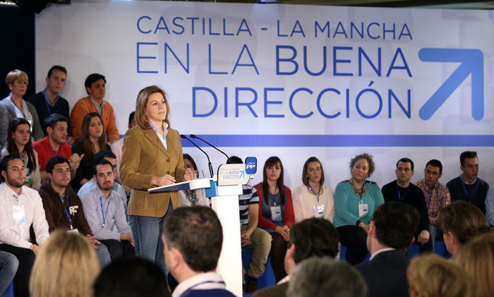 Cospedal: “Mientras el PP gobierne, está garantizada la integridad y la unidad de España”