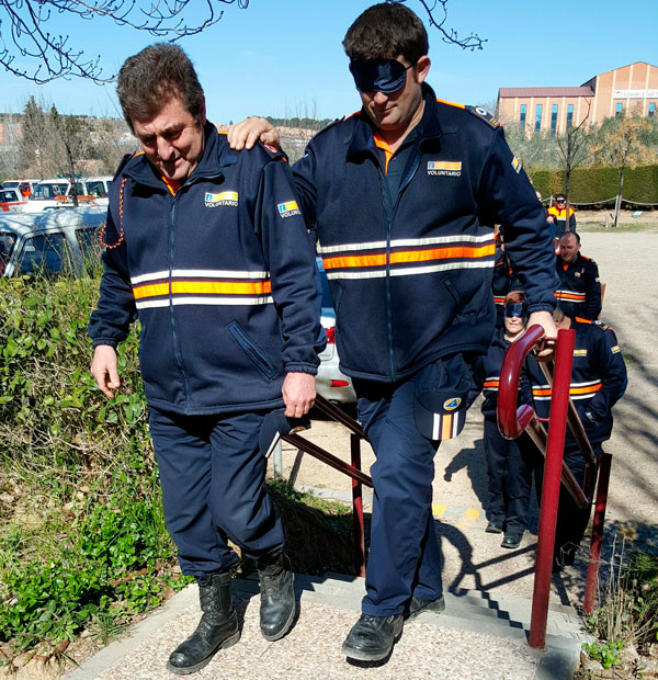  Un total de 28 voluntarios de Protección Civil se forman en la intervención en situaciones de emergencia con personas con discapacidad 