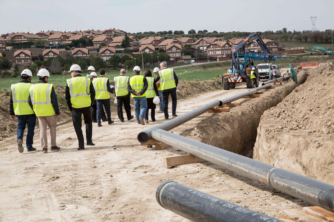 El director general de Industria, Energía y Minas visita las obras del gasoducto Yeles-Seseña, desarrollado por Redexis Gas