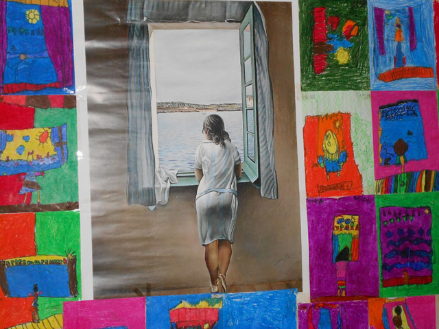 El alumnado del CIP “Fray Luis de León” visita la exposición de Salí en el museo “Reina Sofia”