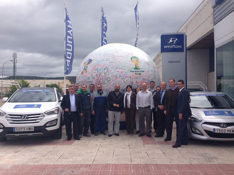 en cualquier momento Mañana Discriminación El Goodwill Ball de Hyundai llega esta tarde a Cuenca | Cuenca News