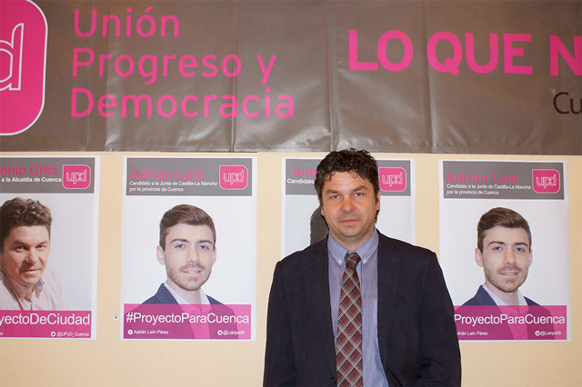'Los votos de nuestra candidatura no están en venta tras el 24M, servirán para hacer un buen gobierno', Antonio Ortiz, candidato de UPyD a la Alcaldía de Cuenca