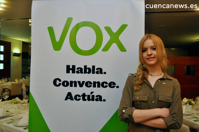 Tres personas agreden a la líder de VOX Cuenca, Inmaculada Sequí