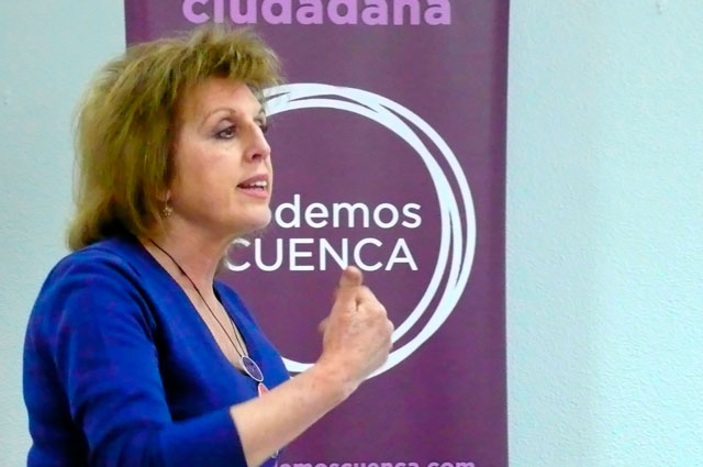  María Ángeles García (Podemos) llama a hacer historia en la provincia y en la región el 24 de mayo