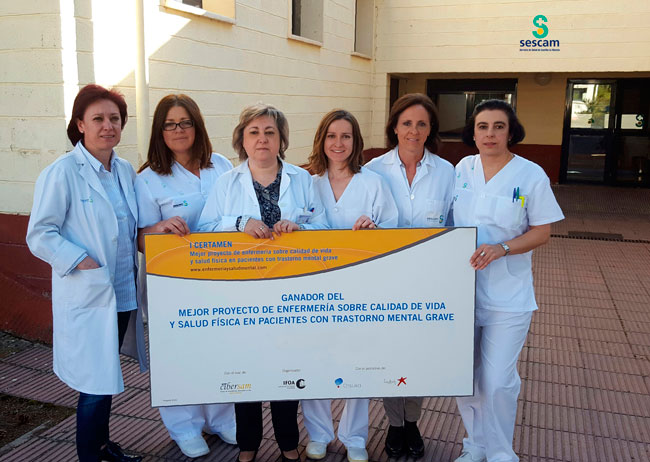  Enfermeras de la Unidad de Media Estancia de Salud Mental de Cuenca, premiadas por un proyecto sobre calidad de vida y salud física