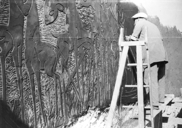 Recuperado un gran mural que realizó Pedro Mercedes en 1922