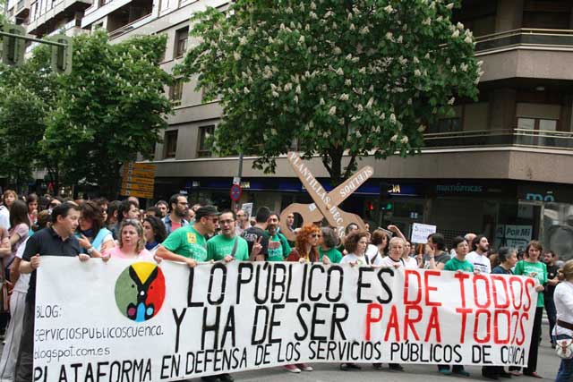 La Plataforma en Defensa de los Servicios Públicos y Sociales manifiesta su repulsa ante la persecución Policial