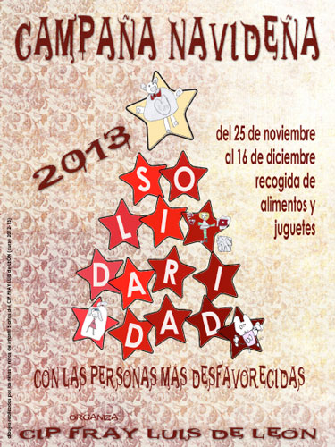 El colegio “Fray Luis de León” lanza la campaña de recogida de juguetes y alimentos para estas Navidades