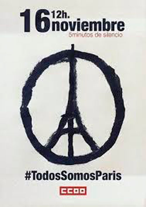 Concentración de 5 minutos en la puerta de sindicatos y en los centros de trabajo de Cuenca en solidaridad con las víctimas y contra el terrorismo