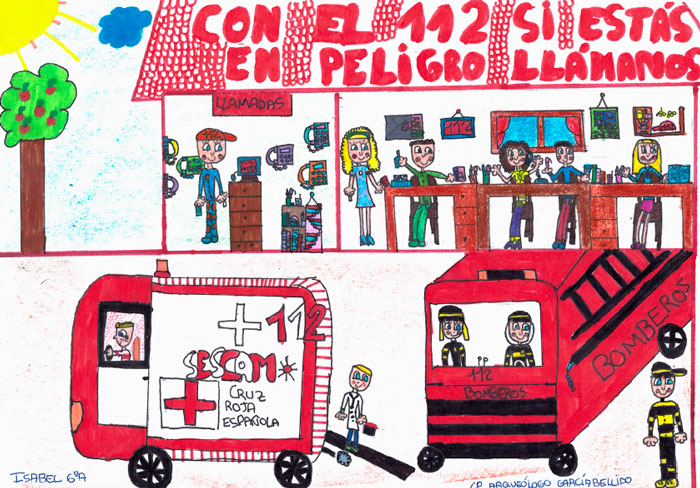 Convocado el IV concurso de dibujo del 112 para escolares de Educación Primaria
