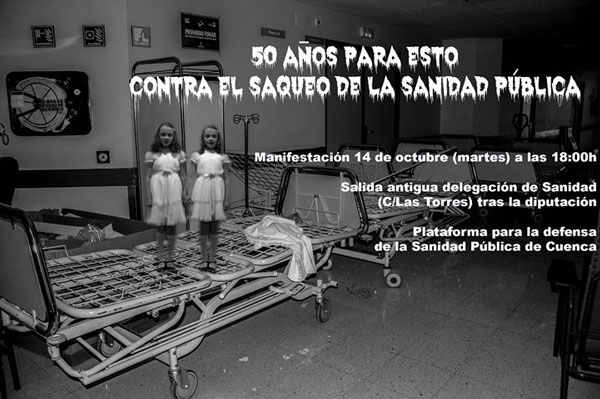 Podemos Cuenca hace un llamamiento a la participación ciudadana en la manifestación por la defensa de la sanidad pública