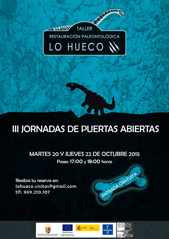 El taller restauración paleontológica 'Lo Hueco' volverá mostrar su trabajo