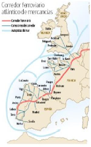 Castilla la Vieja lidera el nuevo proyecto europeo Corredor Atlántico de mercancías por ferrocarril