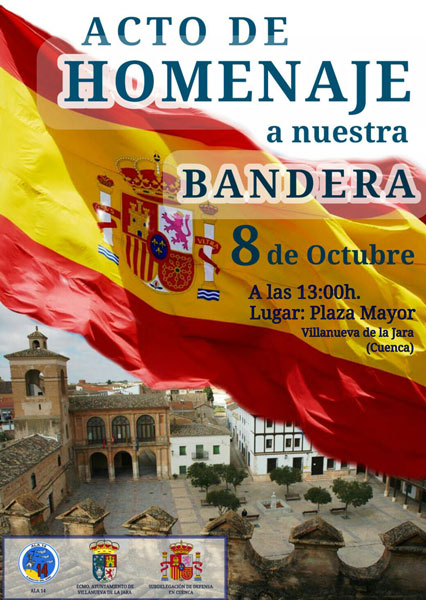 Homenaje a la Bandera el sábado 8 de octubre en Villanueva de la Jara.