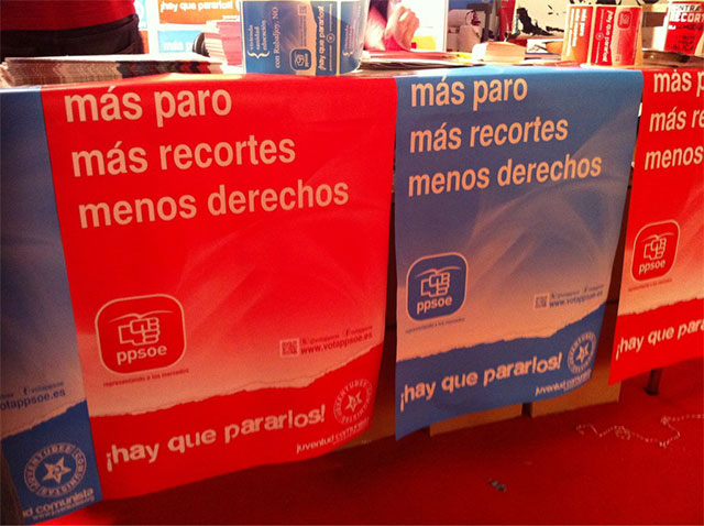 Las Juventudes Comunistas presentan la verdadera campaña electoral del PPSOE