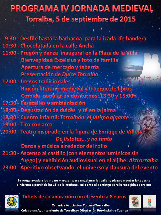 Todo listo para la jornada Medieval de Torralba