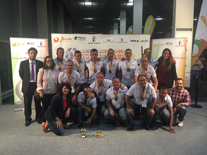  El Club Deportivo Castellar consigue el tercer puesto en el campeonato de fútbol 7 inclusivo organizado por FECAM 