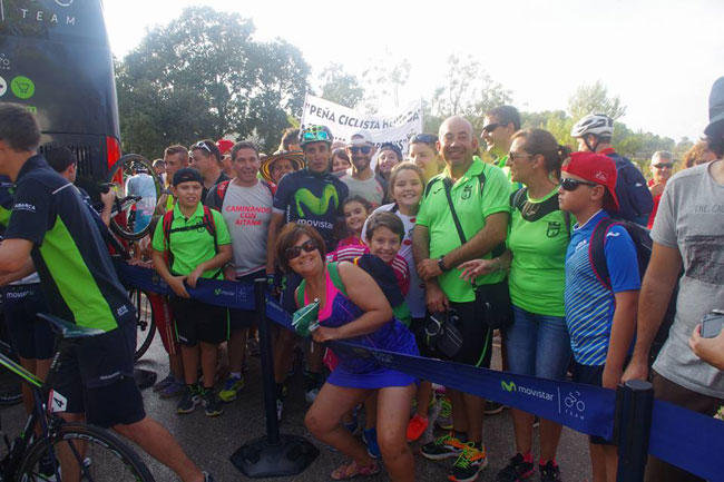 La Peña ciclista Herrada en el final de la Vuelta a España