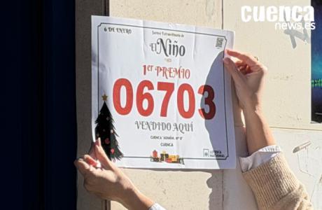 La suerte sonríe a Motilla del Palancar: 4,2 millones del primer premio del Niño