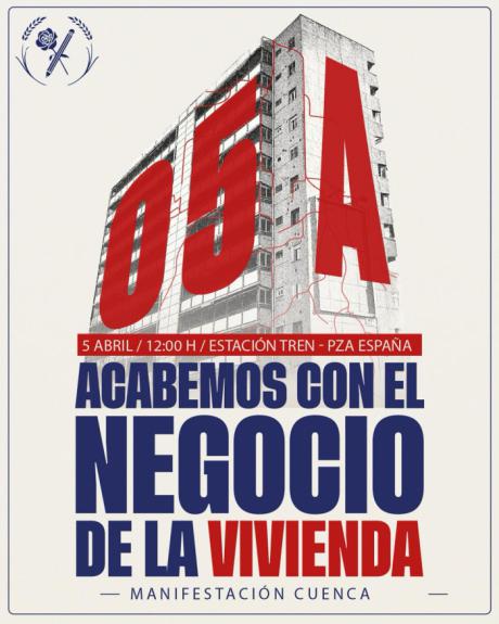 El PCE en Cuenca convoca a la ciudadanía para frenar la especulación inmobiliaria
