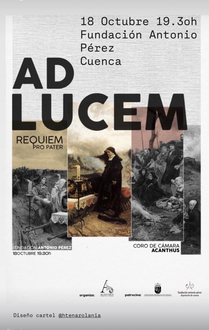 El Coro de Cámara Acanthus rinde homenaje a los seres queridos con el concierto “Ad Lucem” en la Fundación Antonio Pérez de Cuenca