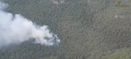 Controlado el incendio forestal declarado en Cañizares tras la intervención de 15 medios terrestres y aéreos
 