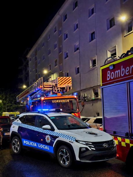 Controlado un incendio nocturno en un inmueble de la capital conquense