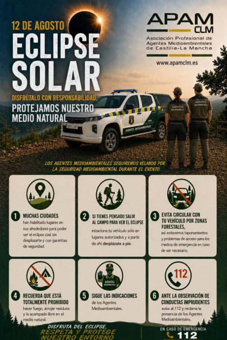 APAM-CLM recuerda que está prohibida la acampada libre durante el eclipse solar