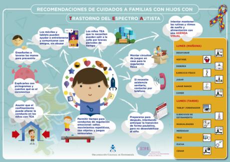 La Organización Colegial de Enfermería ofrece consejos a las familias con niños con Trastorno del Espectro Autista (TEA) para sobrellevar el confinamiento en casa