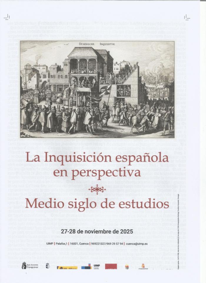 La RACAL reunirá en Cuenca a destacados historiadores para analizar la Inquisición española desde nuevas perspectivas