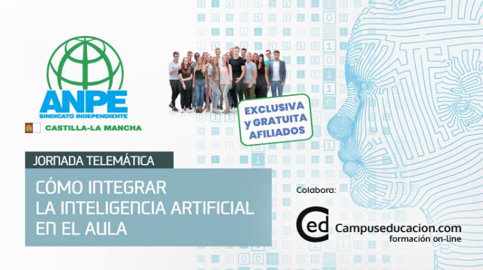 Éxito de la jornada formativa organizada por ANPE: “Cómo integrar la inteligencia artificial en el aula”