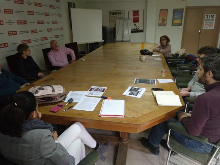 IU y CCOO analizan la situación política, económica y social de la provincia