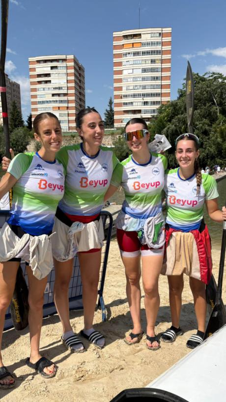 La conquense Celia Toledo, bronce en el Campeonato de España de K4 en Sanabria