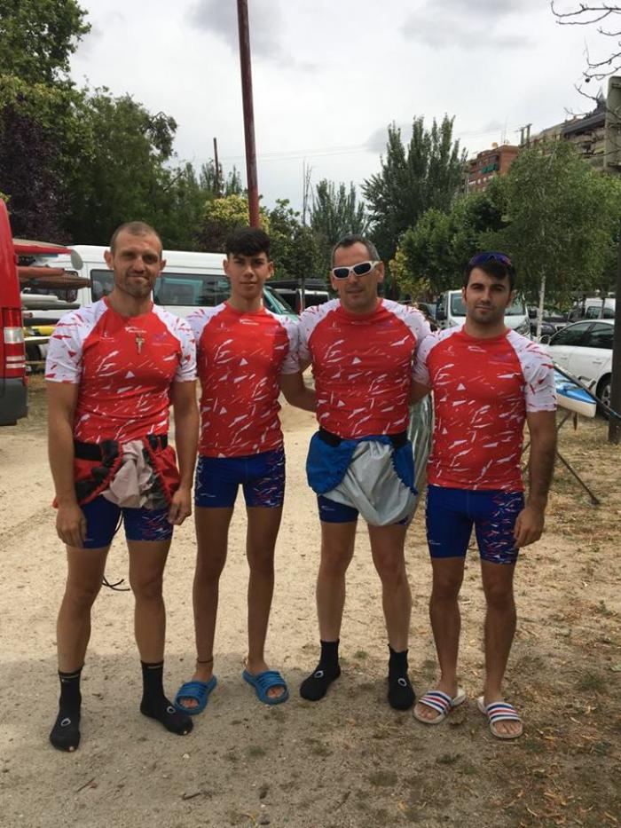 El C.D. Cuenca Kayak en el Gran Premio Internacional de Castilla y León de piragüismo en k4