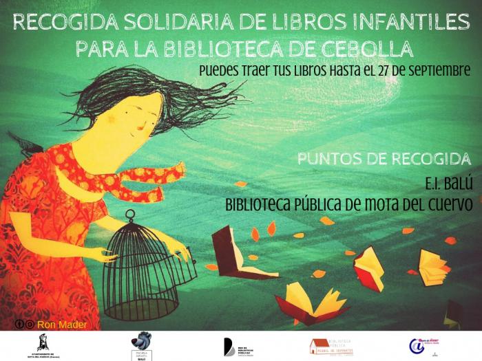 La Escuela Infantil Balú y la Biblioteca Municipal de Mota del Cuervo organizan una recogida solidaria de libros infantiles y juveniles para Cebolla