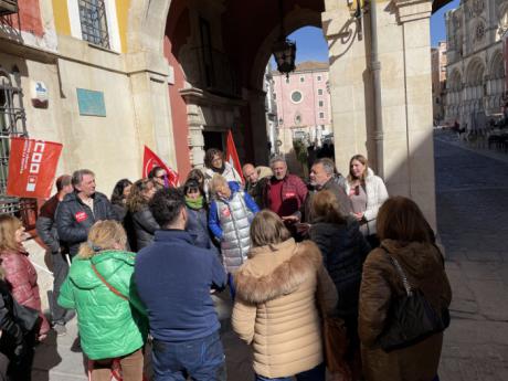 Dolz recibe a los trabajadores del sector de Limpieza en huelga por la renovación de su convenio colectivo