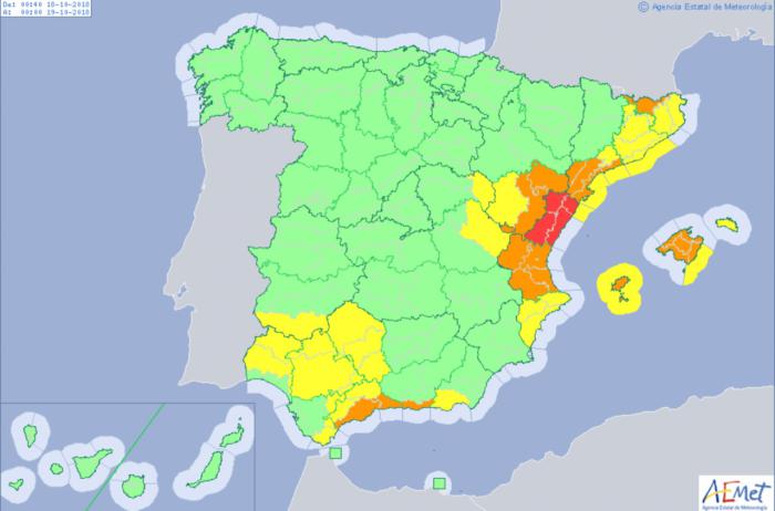 La Serranía de Cuenca, en alerta amarilla por lluvias fuertes y persistentes