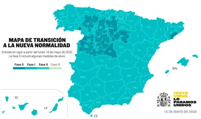 Las provincias de Albacete, Toledo y Ciudad Real pasarán también a la fase 1