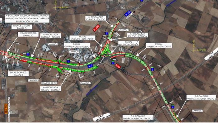 Se aprueba el proyecto de trazado del nuevo enlace entre las autovías A-40 y A-3 en Tarancón 