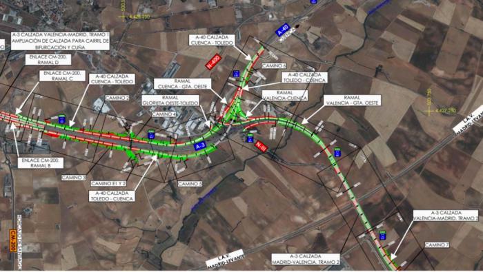 Se aprueba el proyecto de trazado del nuevo enlace entre las autovías A-40 y A-3 en Tarancón 