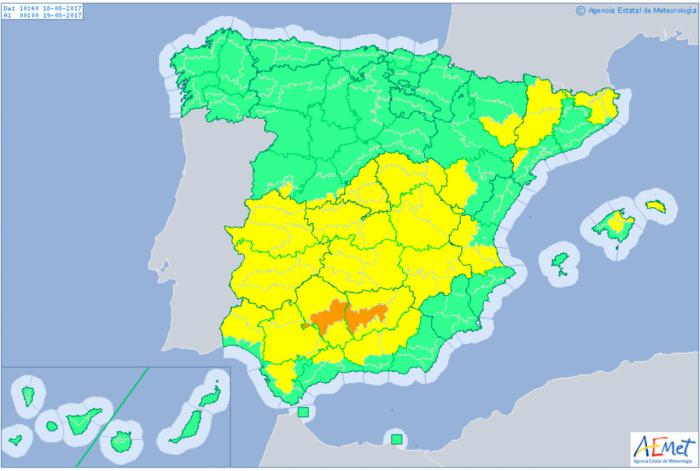 Alerta por calor en Albacete, Ciudad Real y Toledo