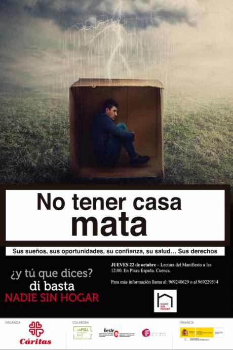 Cáritas denuncia que “no tener casa mata”