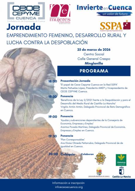 Minglanilla acoge una jornada para impulsar el emprendimiento femenino en el medio rural