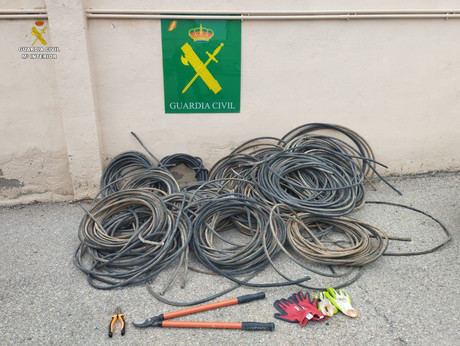 Cinco detenidos por el robo de cable de cobre en una planta fotovoltaica de Iniesta
