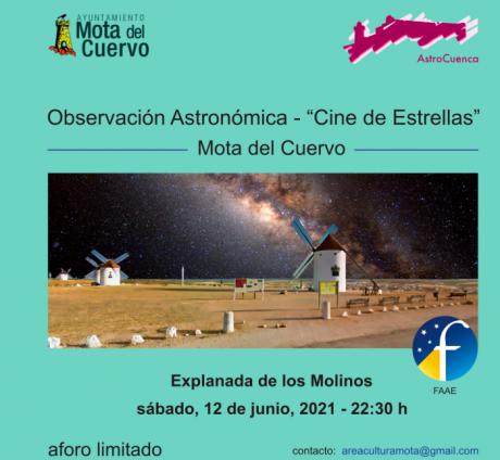Observación astronómica y MotaArcade en la agenda para el fin de semana en Mota del Cuervo