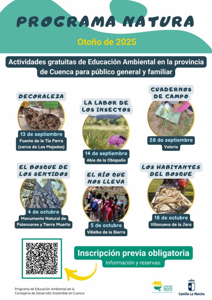 Descubre la fauna, flora y geología de Cuenca con el Programa Natura este septiembre y octubre