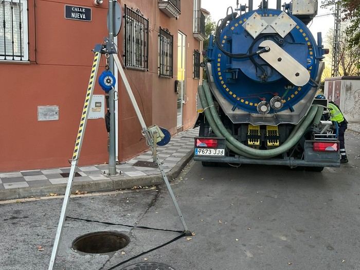 Aguas de Cuenca amplía su plan de limpieza de colectores a la pedanía de Nohales