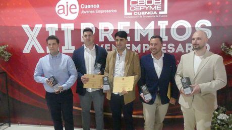 AJE Cuenca entrega sus premios a cinco jóvenes empresarios de la provincia