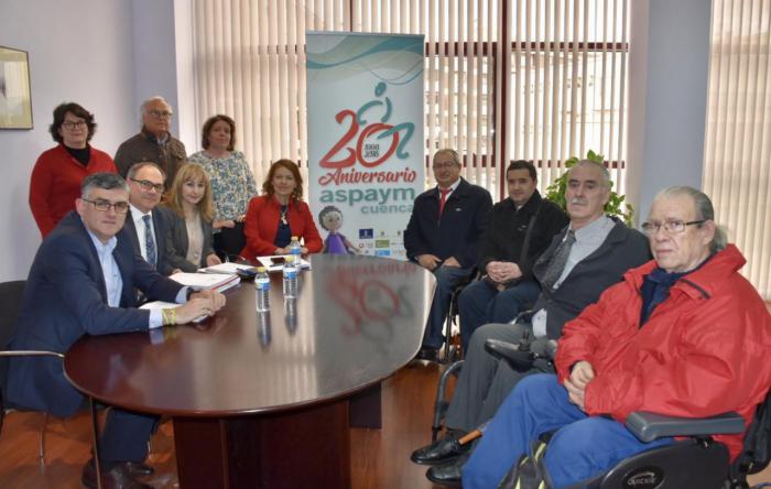 La Junta destaca la labor de ASPAYM Cuenca en su 20 aniversario
