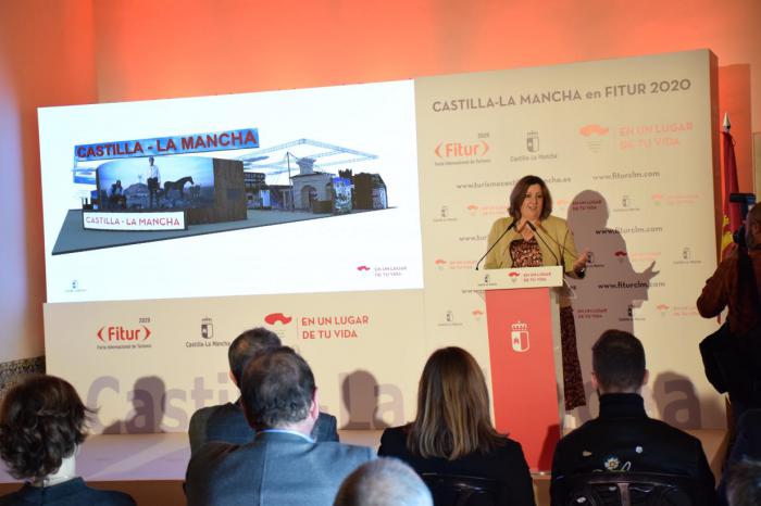 La consejera de Economía, Empresas y Empleo, presenta el proyecto de Castilla-La Mancha para FITUR 2020